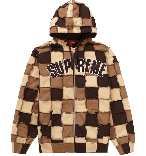 supreme patchwork jacket replica|supreme reverse patchwork sweatshirts.